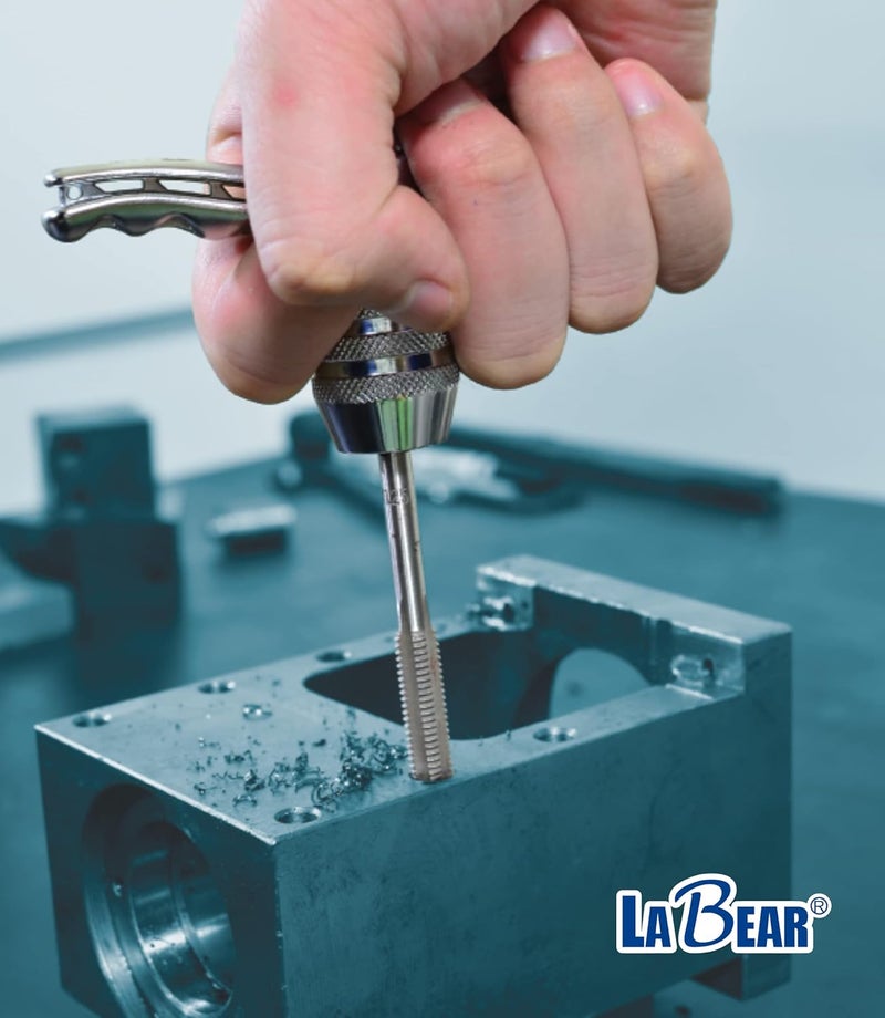 LABEAR 1/2"DR x M13–M19 Interchangeable Adjustable Tap Chuck Adaptor – Heavy-Duty Tap Socket for Hand Tapping - Image 5